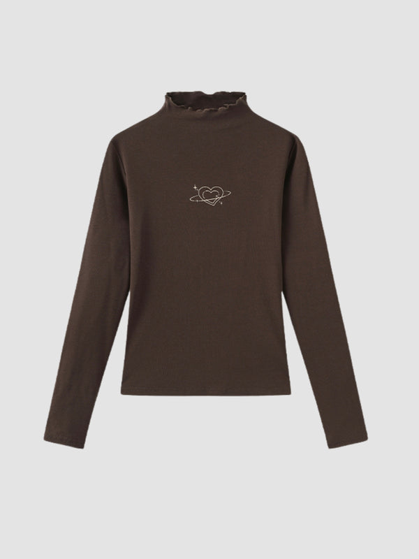 WLS Half Turtleneck Long Sleeve Top