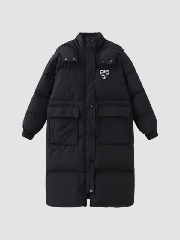 WLS Black Long Cotton Jacket