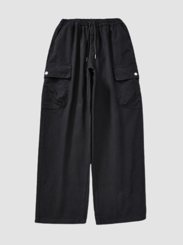 WLS Retro Japanese Loose Straight Pants