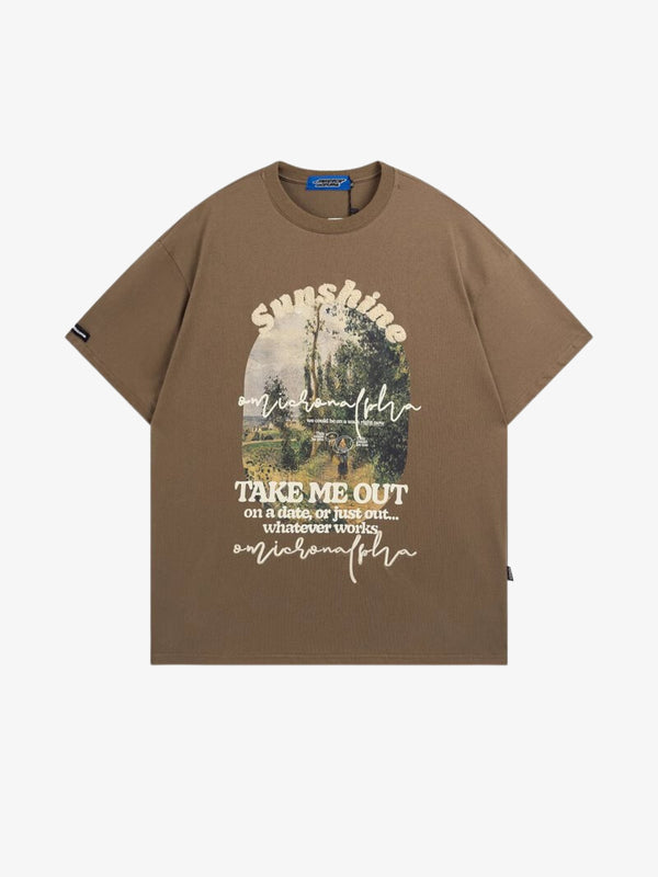 WLS Vintage Oil Painting Print Tee