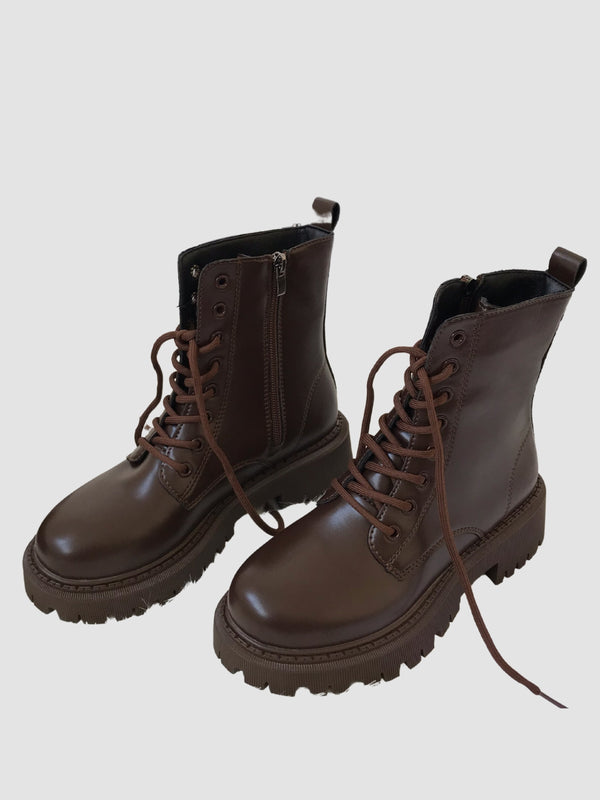 WLS British Retro Slim Leather Boots