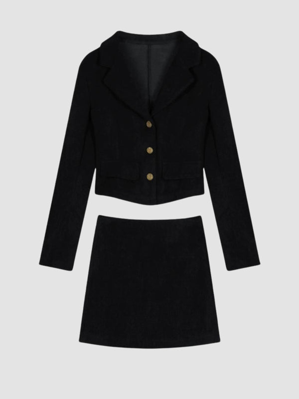 WLS Retro Black Suit Dress Set