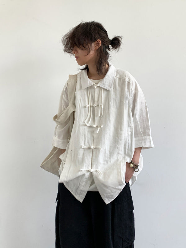 WLS Retro Short-Sleeve Loose Shirt