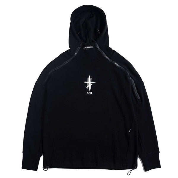 WLS Functional Double Zipper Turtleneck Hoodie