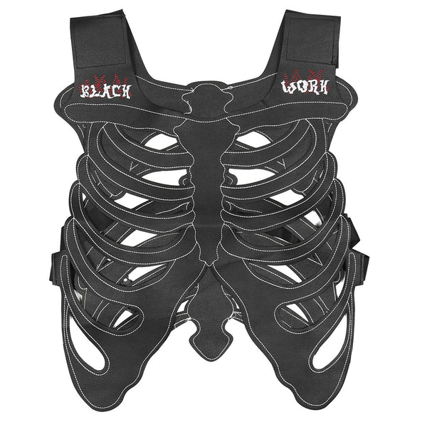 WLS Techwear Embroidery Skeleton Vest Jacket