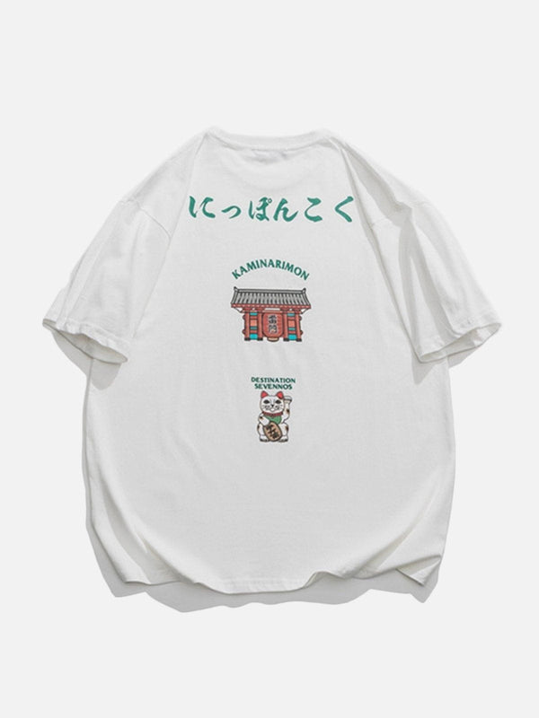 WLS Lucky Cat Print Tee