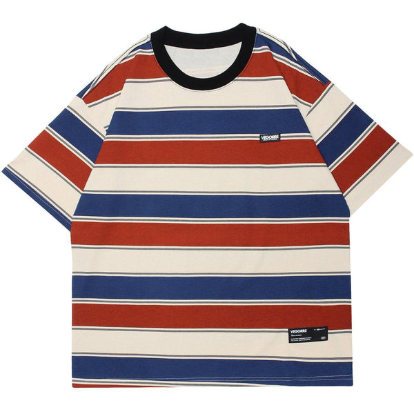 WLS Stripes Contrast Tee