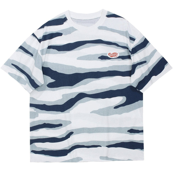 WLS Zebra Pattern Full Print Tee