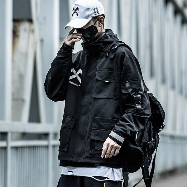 WLS New York Streetwear Cargo Winter Jacket